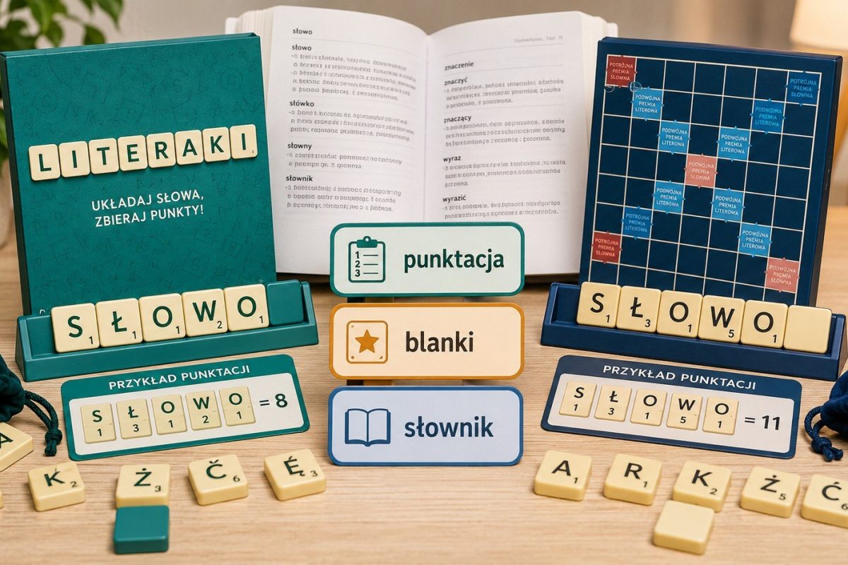 Ta sama plansza, siedem płytek na stojaku — a jednak to dwie różne gry. Rozkładamy na czynniki wszystkie różnice między Literakami a Scrabble.
