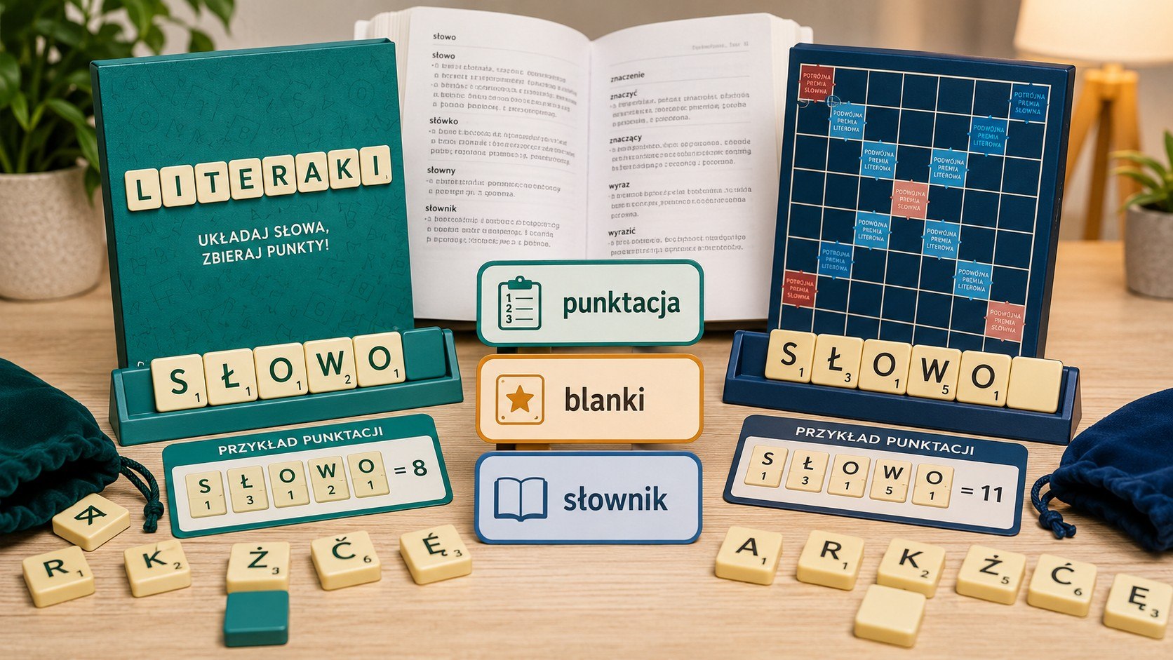 Ta sama plansza, siedem płytek na stojaku — a jednak to dwie różne gry. Rozkładamy na czynniki wszystkie różnice między Literakami a Scrabble.