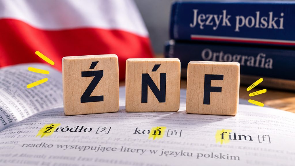 Ź, Ń, F: które litery występują najrzadziej w języku polskim i dlaczego