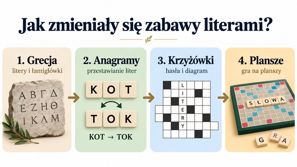 Krótka historia zabaw literami: od starożytnych Greków po planszę Scrabble