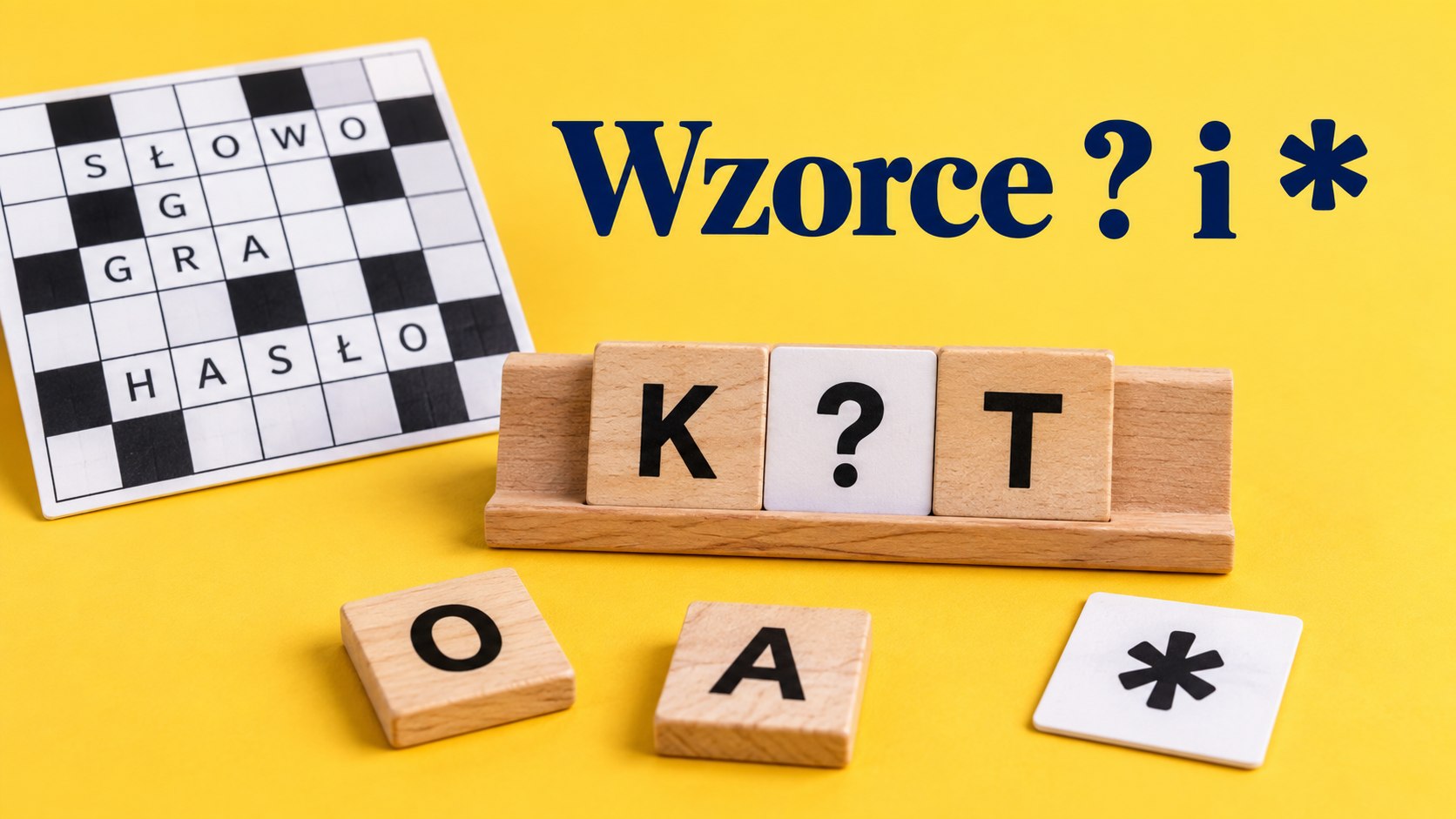 Trzy znane litery i dwie puste kratki? To zadanie dla wyszukiwarki wzorców. Uczymy składni zapytań i pokazujemy, jak zamienić podpowiedzi w trening.