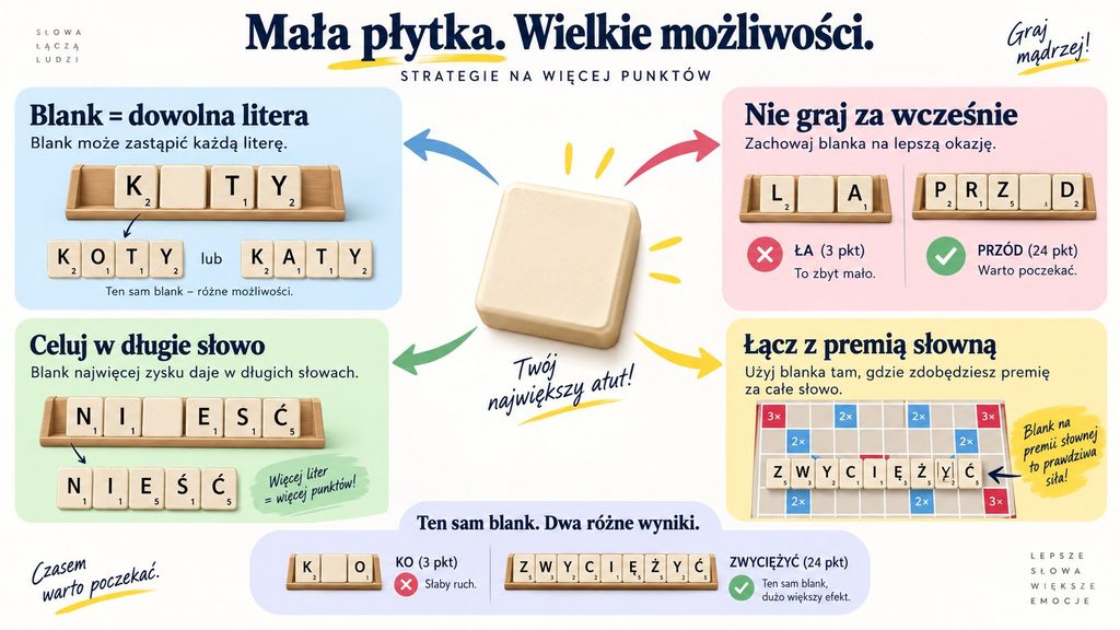 Mydełko w grze: strategia blanków w Scrabble — bingo, premie i najlepszy ruch w grze 2026