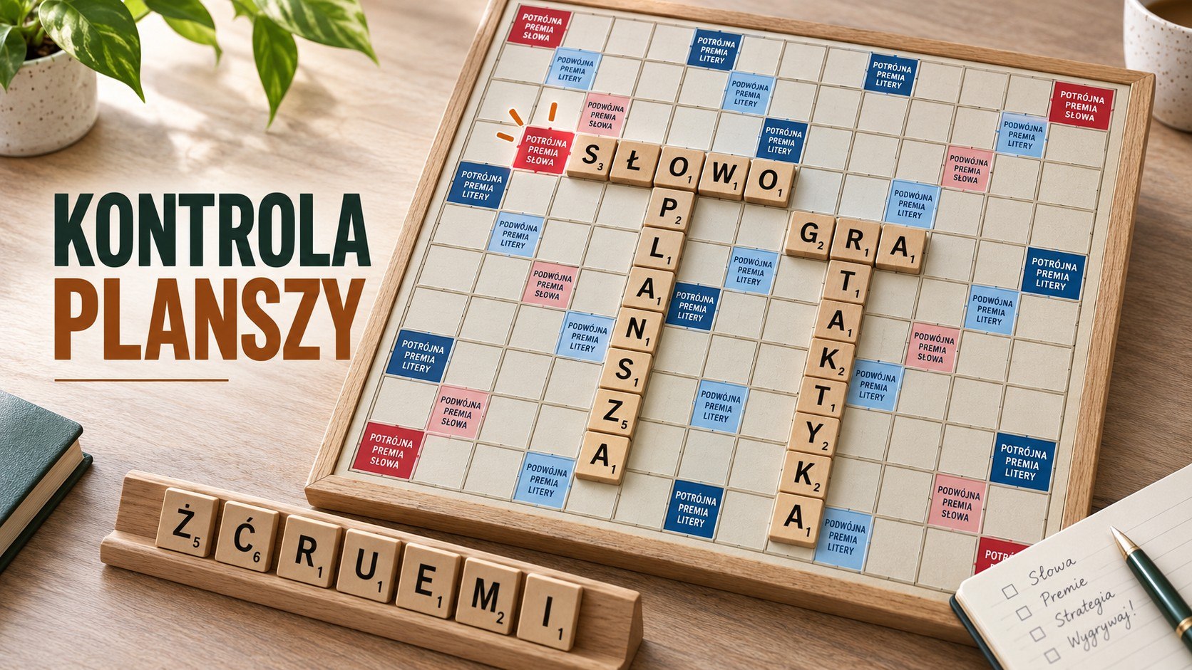 W Scrabble nie gra się przeciwko literom, tylko o terytorium. Ten poradnik uczy myślenia o planszy: premie, linie otwarcia i sztuka blokowania.