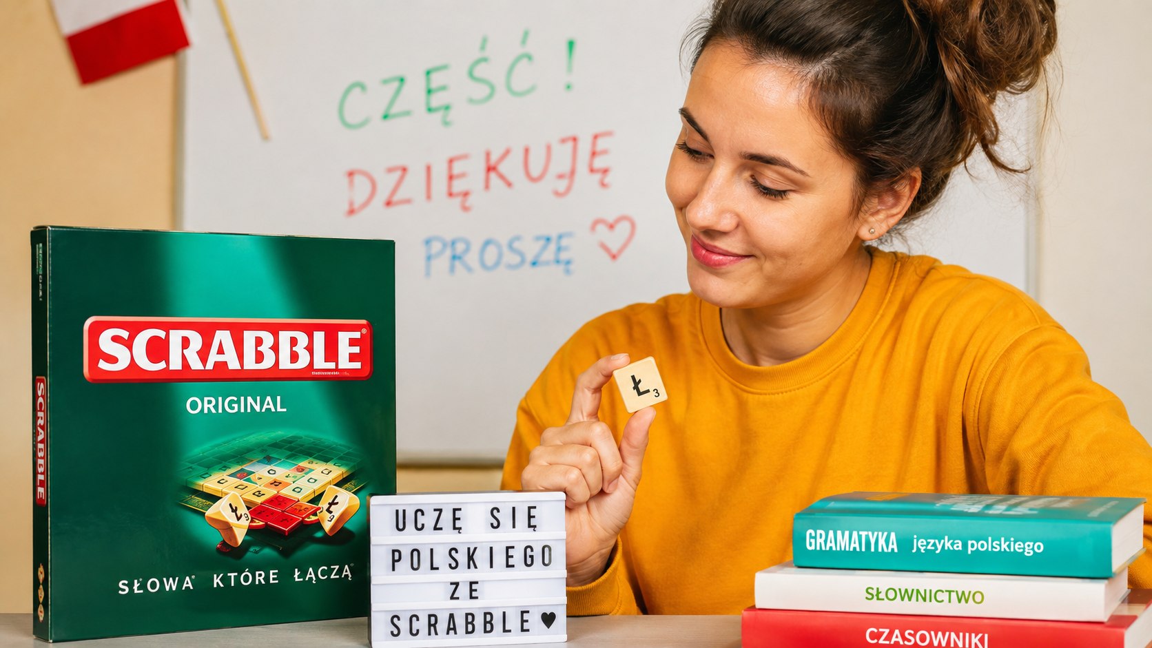 Polski uchodzi za jeden z trudniejszych języków — ale ma sekretną pomoc naukową: gry słowne. Pokazujemy, jak plansza i krzyżówka uczą tego, czego podręcznik nie umie.
