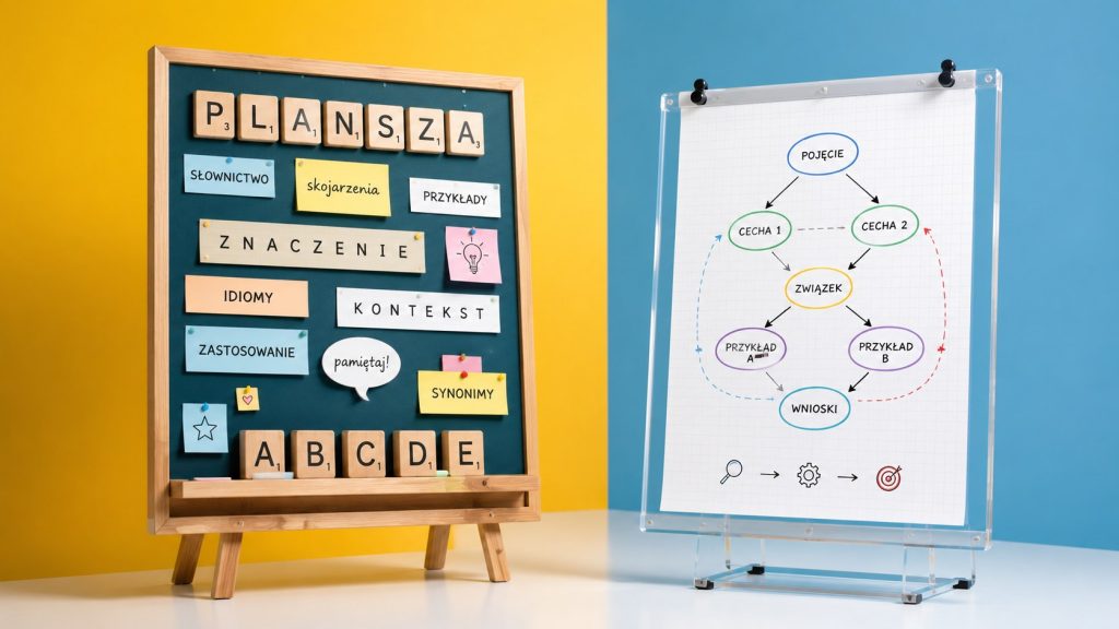 Plansza kontra diagram: porównanie dwóch królestw słowa