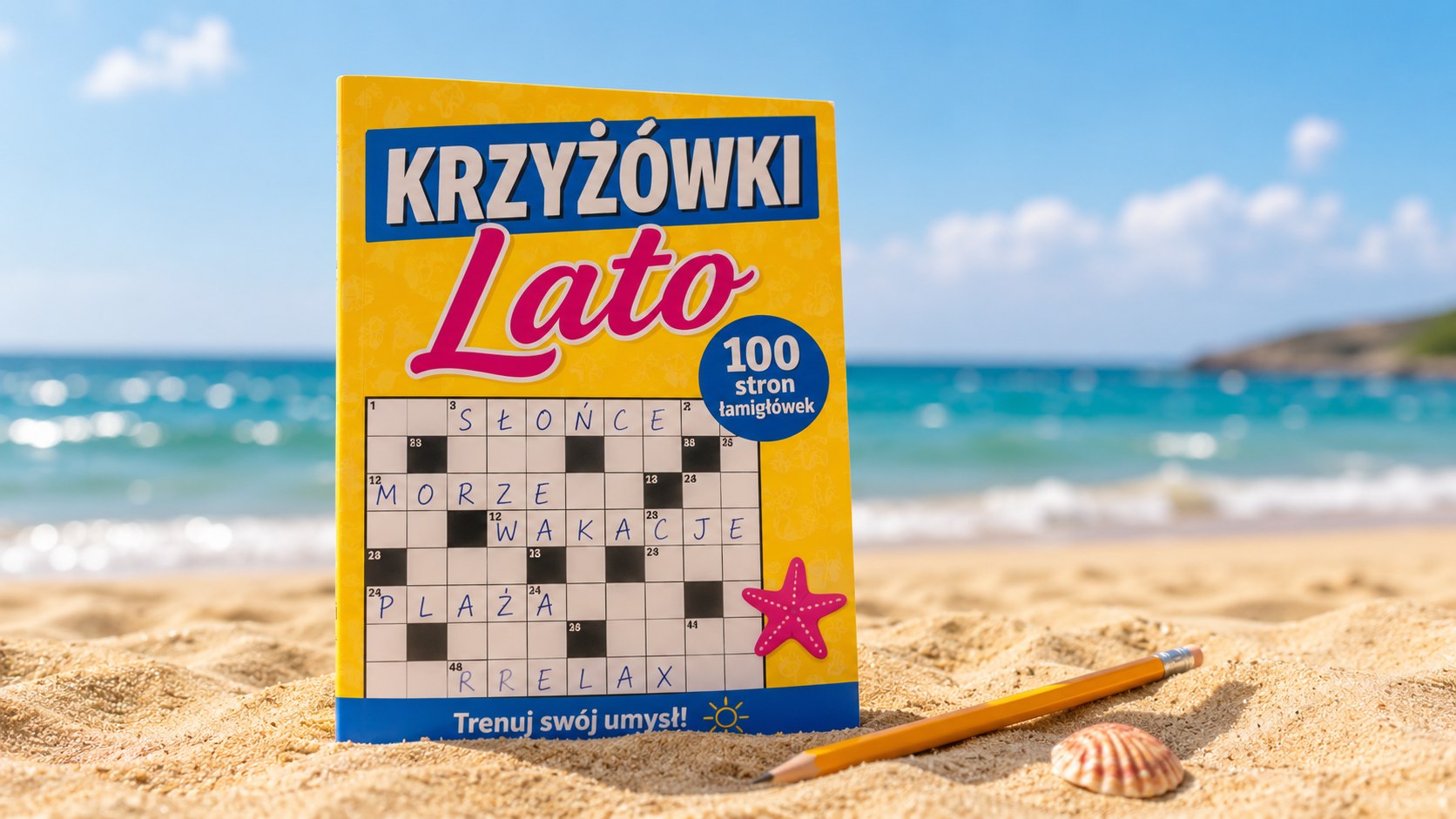 Krzyżówki na plażę uprzyjemniają podróż i odpoczynek nad wodą. Sprawdź, jaki zestaw zabrać i jak rozwiązywać hasła — zacznij trening!