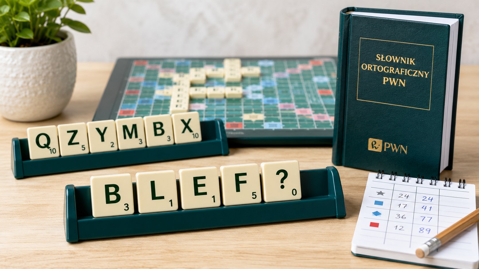 Blef w Scrabble może dać punkty, ale błędne słowo oznacza utratę ruchu po skutecznym sprawdzeniu. Wyjaśniamy zasady PFS, procedurę kwestionowania, ryzyko i strategię gry przy planszy krok po kroku.
