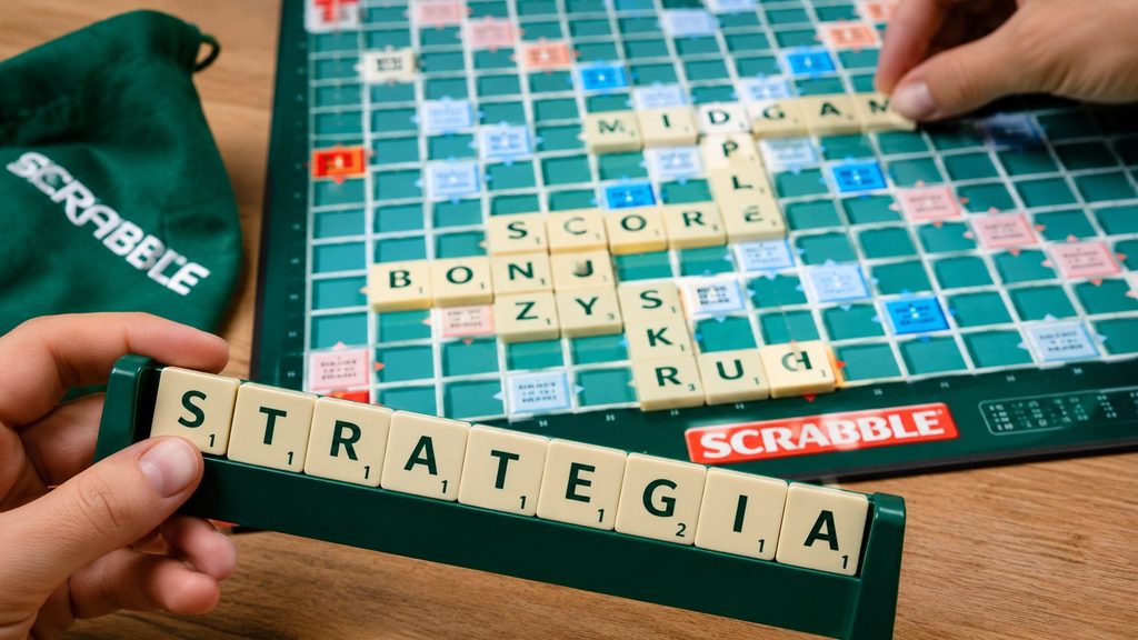 Środkowa faza gry w Scrabble — strategia midgame 2026: punkty, stojak i kontrola planszy