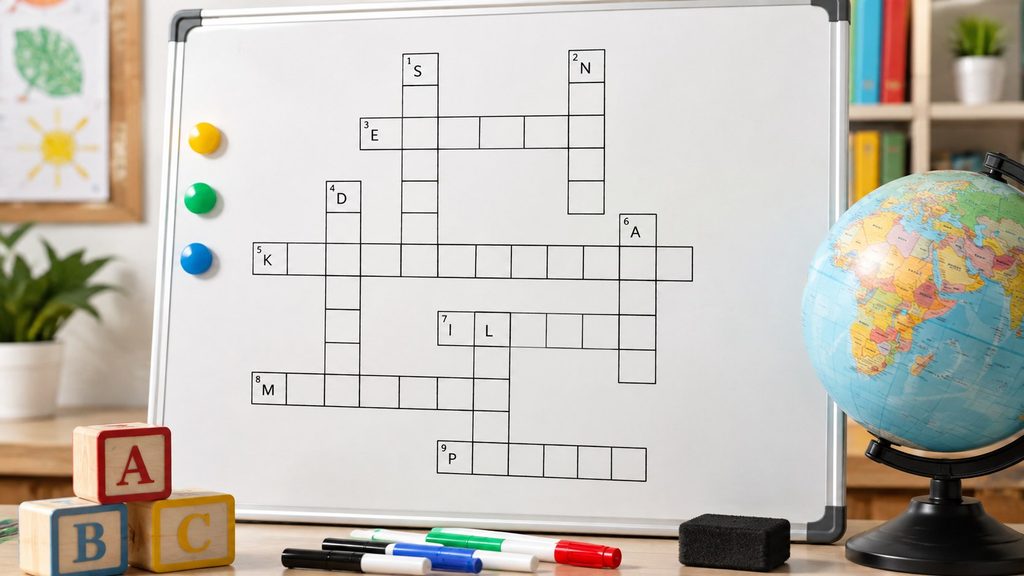 Krzyżówki w szkole — kiedy diagram działa jako pomoc dydaktyczna w nauce słownictwa oraz ortografii