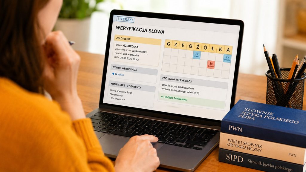 Spory słownikowe w Literakach — jak działa weryfikacja słów i kiedy gracz traci kolejkę