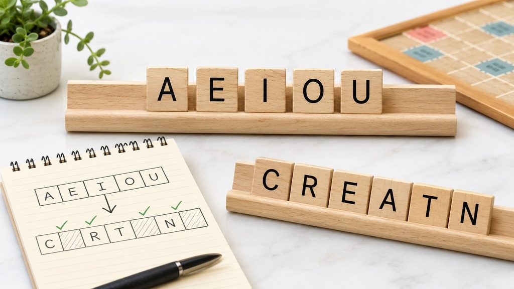 Za dużo samogłosek w Scrabble — co robić z AEIOU i jak uratować słaby stojak
