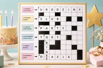 Krzyżówka tematyczna na urodziny, ślub lub wydarzenie: zobacz, jak dobrać hasła, zbudować diagram, napisać definicje i sprawdzić całość przed drukiem. Praktyczny poradnik krok po kroku.