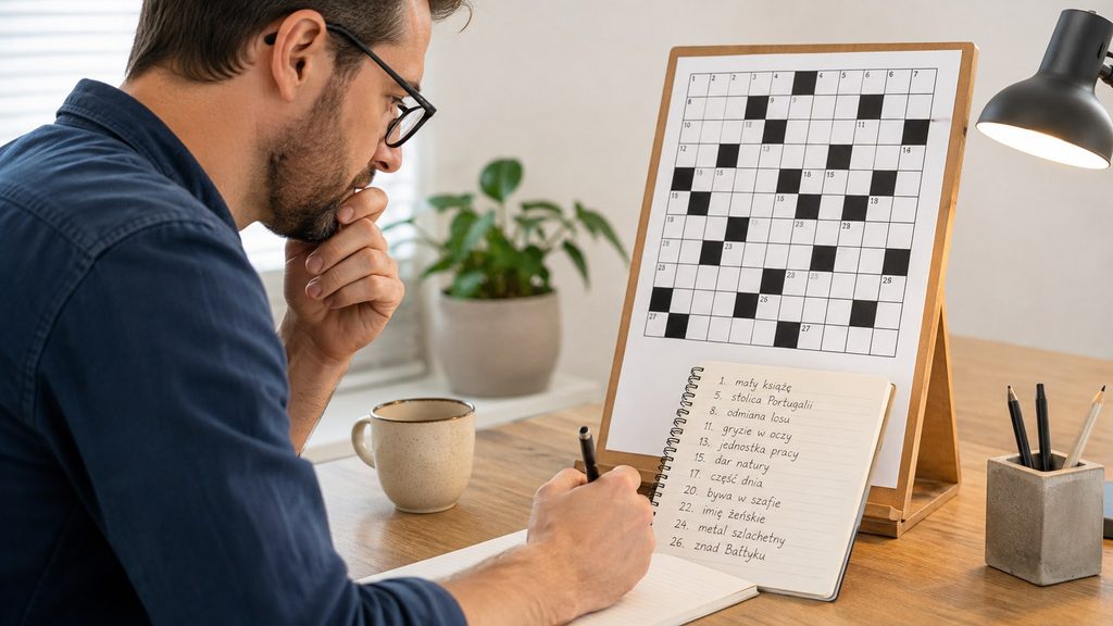 Definicje krzyżówkowe: jak dobry autor buduje wskazówki, które są krótkie, uczciwe i celne