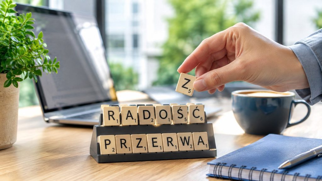 Gry słowne w pracy — przerwa, która regeneruje
