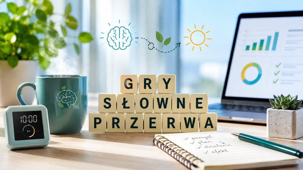 Gry słowne w pracy — przerwa, która regeneruje