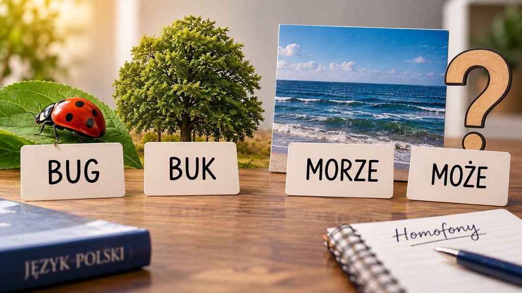 Homofony polskie: BUG i BUK, MORZE i MOŻE — jak rozróżniać je w pisowni i wymowie