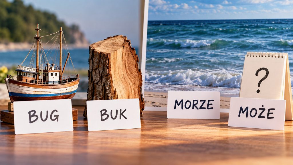 Homofony polskie: BUG i BUK, MORZE i MOŻE — jak rozróżniać je w pisowni i wymowie