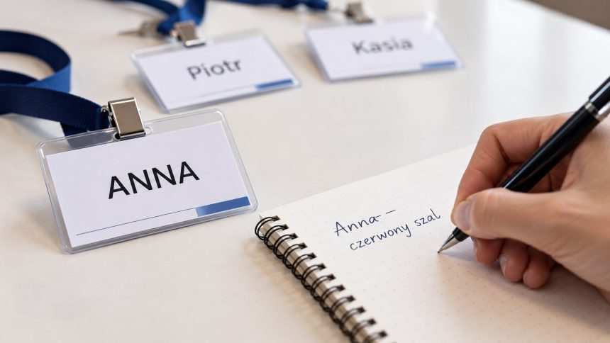 Jak zapamiętywać imiona skuteczniej? Poznaj technikę łączącą uwagę, skojarzenia, aktywne przypominanie i powtórki. Zobacz plan na spotkanie, pracę, konferencję i codzienne rozmowy bez stresu od dziś.