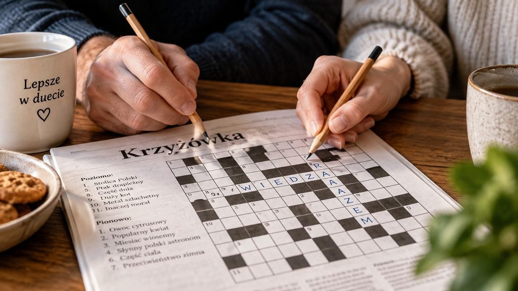 Krzyżówki we dwoje: dlaczego wspólne rozwiązywanie może stać się dobrym rytuałem pary