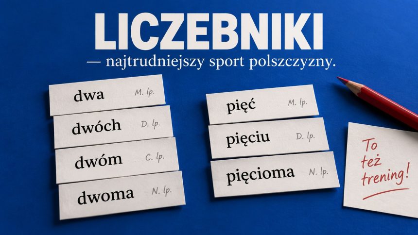 Odmiana liczebników bez zgadywania. Sprawdź zasady dla form dwa, trzej, pięciu, dwoje i liczebników złożonych oraz przykłady najczęstszych błędów w języku polskim.