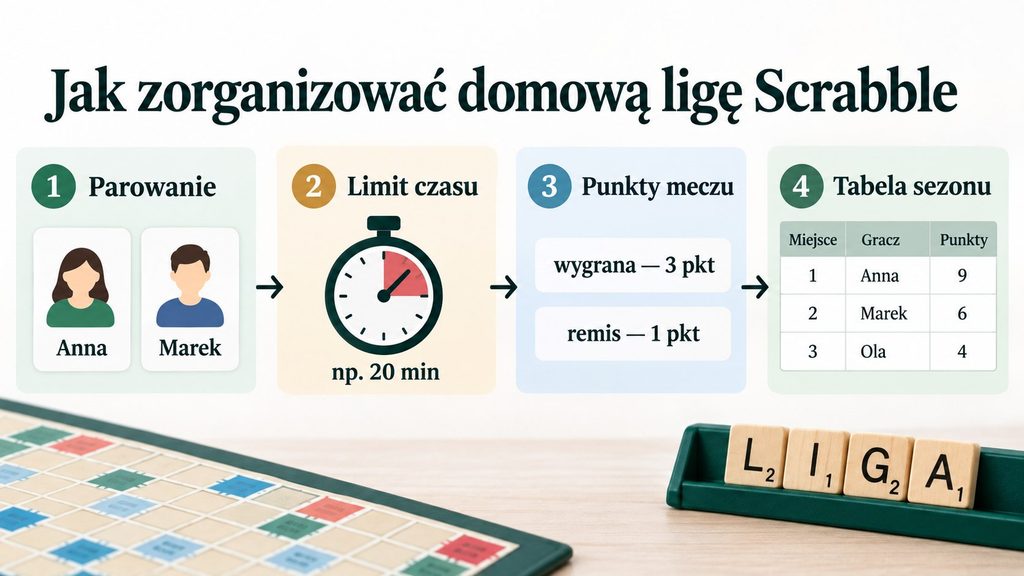 Domowa liga Scrabble jesienią: zasady, punktacja i terminarz sezonu przy planszy