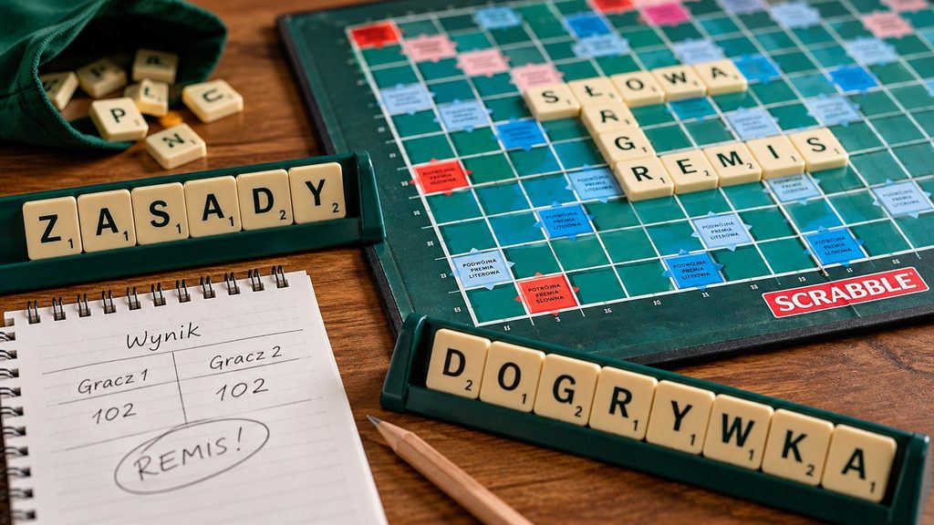 Remis w Scrabble — zasady rozstrzygania i dogrywki