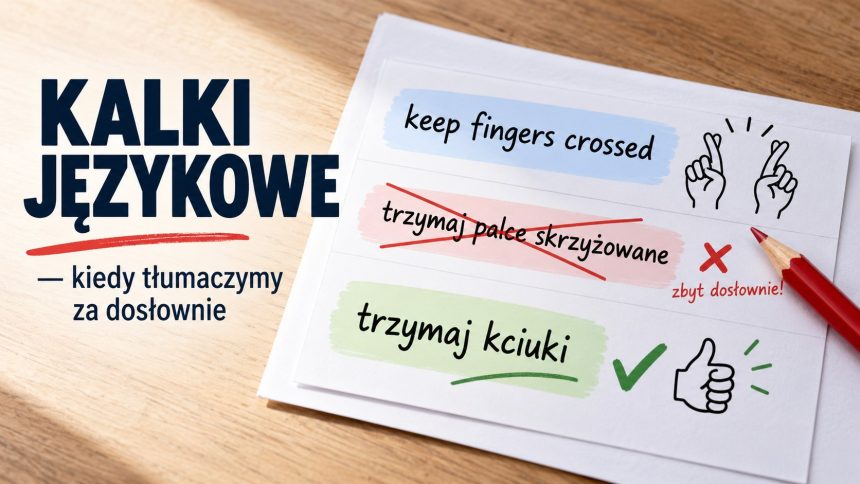 Kalki językowe powstają, gdy obce słowa i konstrukcje tłumaczymy zbyt dosłownie. Sprawdź przykłady z angielskiego, różnice wobec zapożyczeń i sposoby na naturalną polszczyznę w redakcji każdego dnia.
