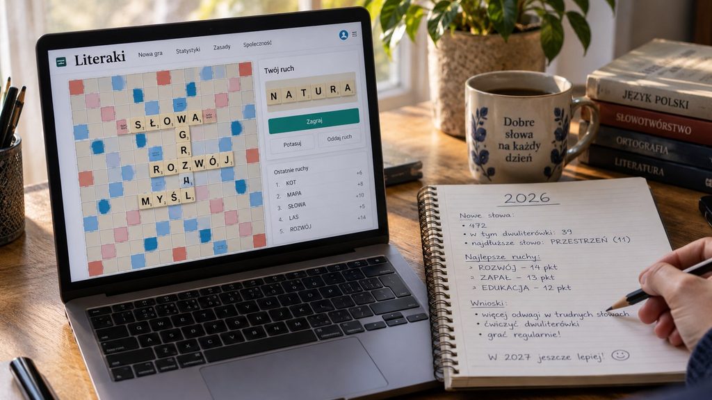 Rok Literata w liczbach — podsumowanie 2026: słownik, Scrabble, Literaki i najważniejsze zmiany