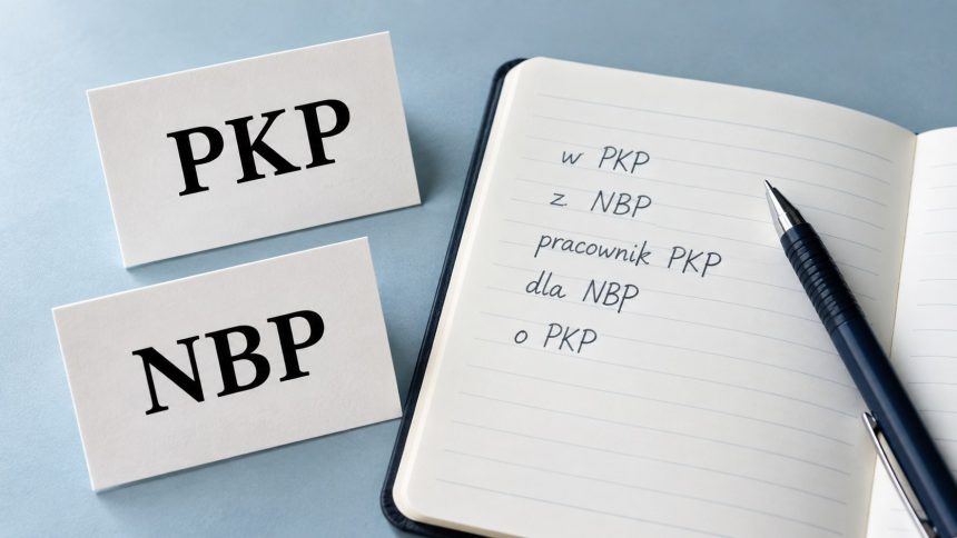 Jak odmieniać PKP, NBP, ZUS i inne skrótowce? Poznaj zasady pisowni, wymowy i użycia końcówek oraz sprawdź praktyczne przykłady poprawnych form w polszczyźnie.