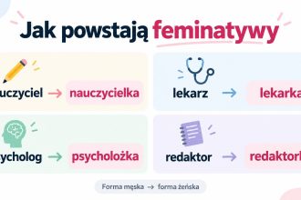 Feminatywy w polszczyźnie: jak tworzyć żeńskie nazwy zawodów, które formy są poprawne i co zaleca Rada Języka Polskiego. Przykłady: psycholożka, architektka, profesorka i ministra w praktyce.