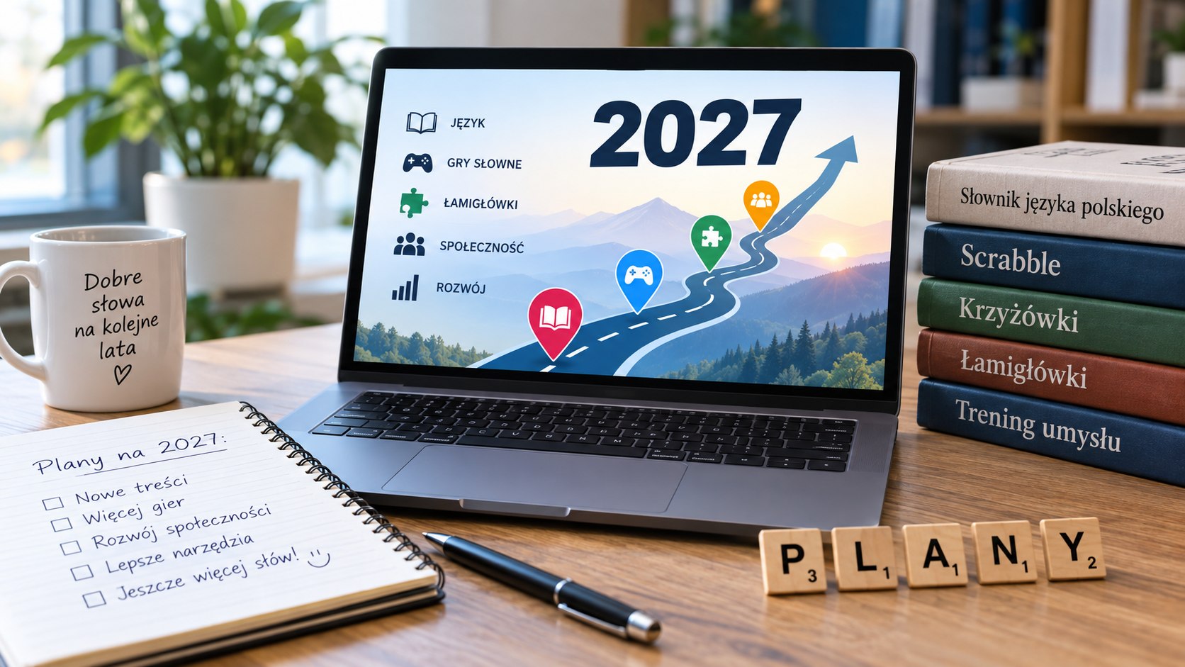 Plany Literata na 2027: rozwój wyszukiwarki słów, anagramów, krzyżówek i treningu. Sprawdź roadmapę serwisu, priorytety nowych funkcji oraz kierunki zmian.