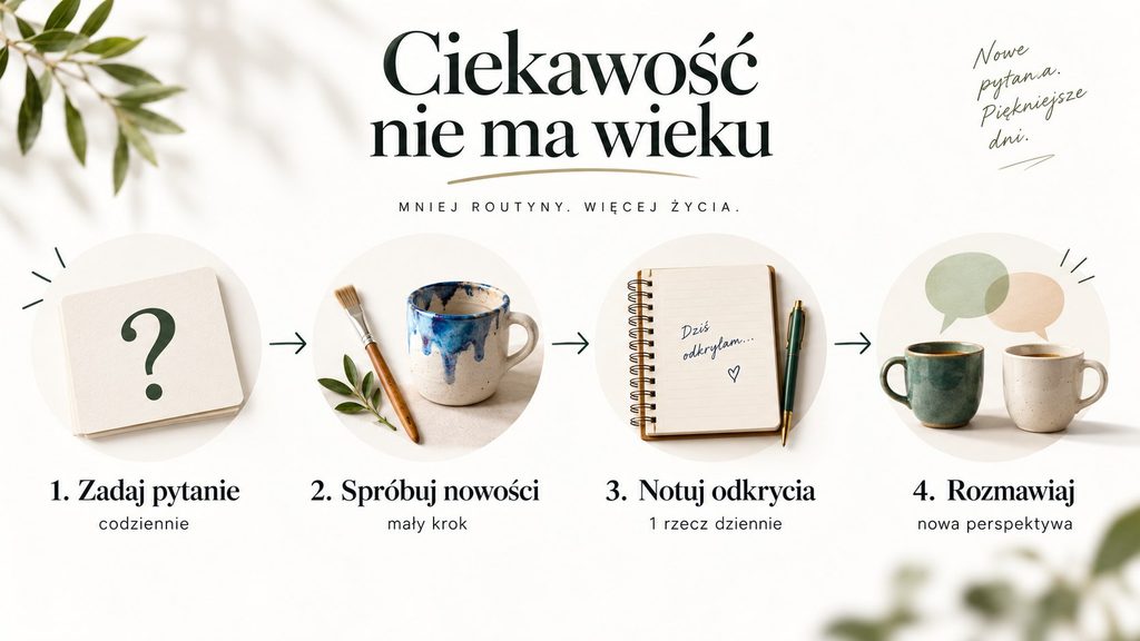 Ciekawość po czterdziestce: jak ją rozwijać i codziennie uczyć się nowych rzeczy