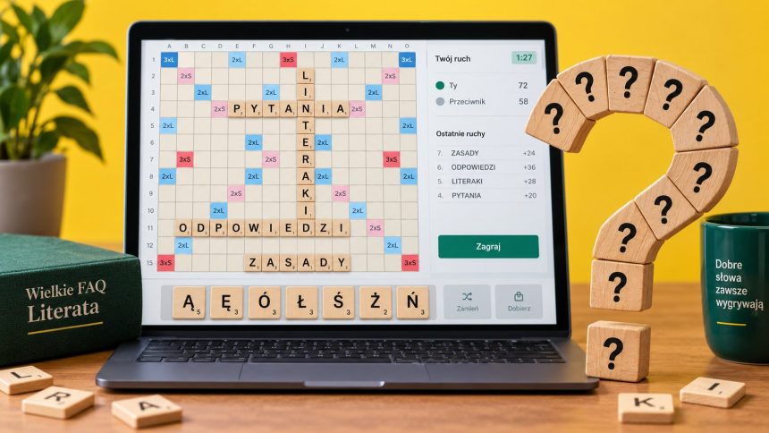 Wielkie FAQ Literata — część 2 wyjaśnia słowa z liter, anagramy, blanki, wzorce ? i *, SJP oraz OSPS. Sprawdź zasady, przykłady i najczęstsze problemy graczy Scrabble i Literaków w 2026 roku, online.