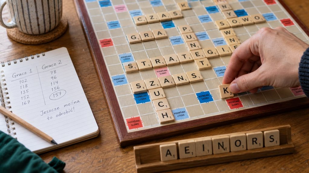 Jak odrabiać straty w Scrabble: premie, bingo, blokowanie i kontrolowane ryzyko w końcówce