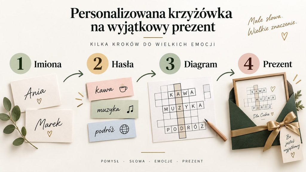 Krzyżówka jako prezent — jak stworzyć personalizowany diagram krok po kroku