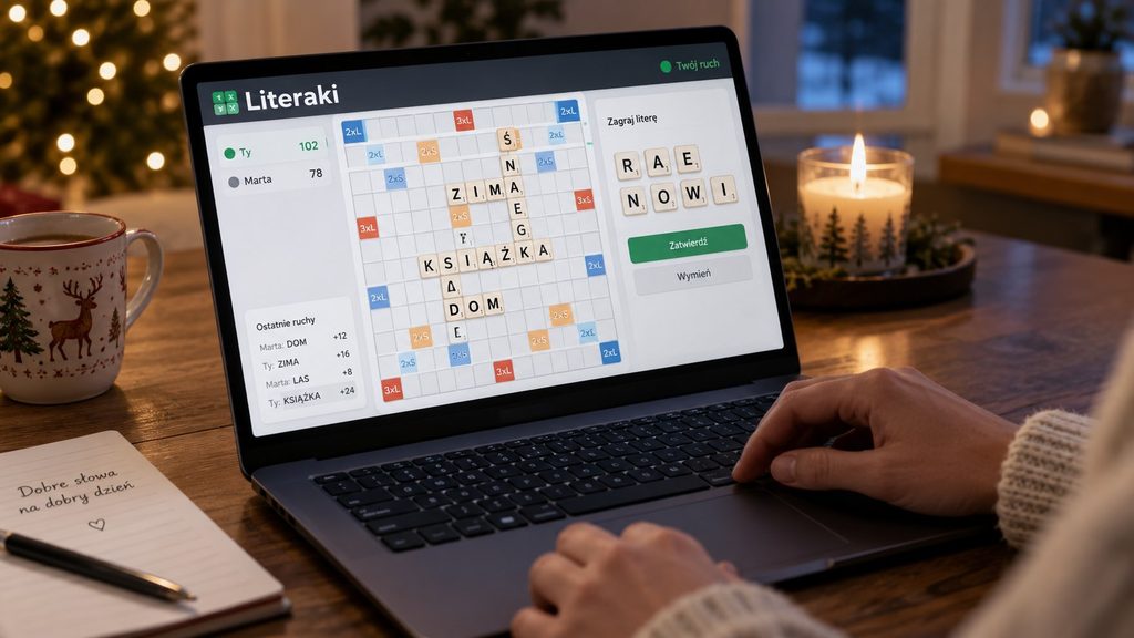 Świąteczne partie w Literakach — jak grać online w grudniu i przygotować rozgrywkę