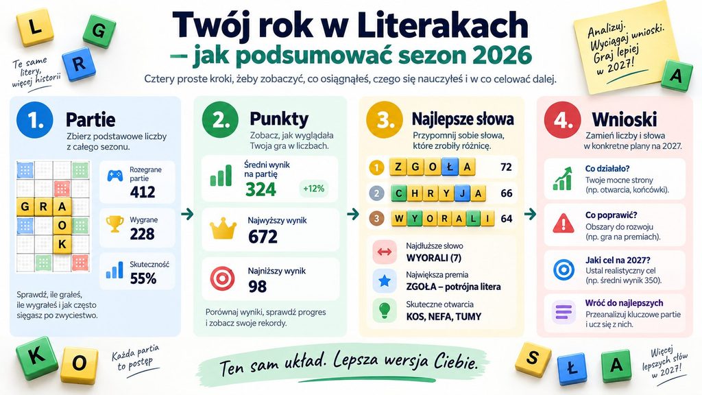 Twój rok w Literakach — jak podsumować sezon 2026 i sprawdzić swój rzeczywisty progres