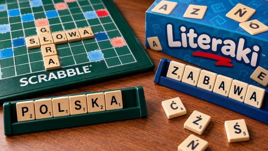 Scrabble i Literaki wyglądają podobnie, ale różnią się punktacją, premiami, kolorami płytek i słownikiem. Sprawdź pełne porównanie zasad.