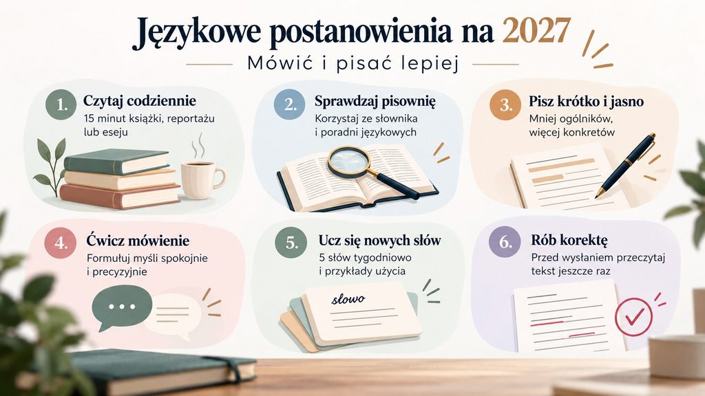 Rok lepszej polszczyzny: plan językowy na 2027 — postanowienia językowe