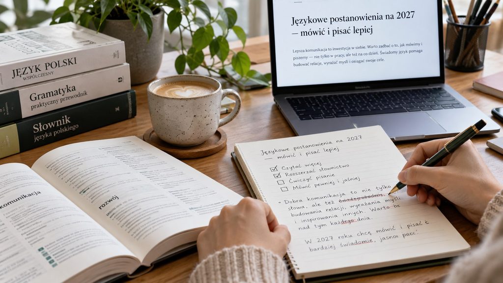 Rok lepszej polszczyzny: plan językowy na 2027 — postanowienia językowe