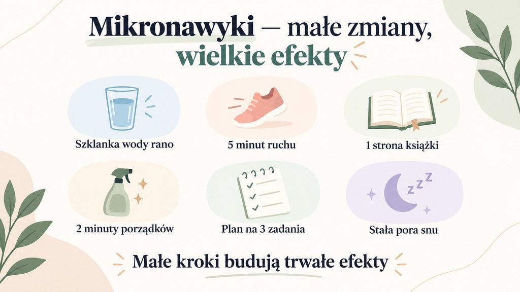 Metoda małych kroków: mikronawyki, które zostają